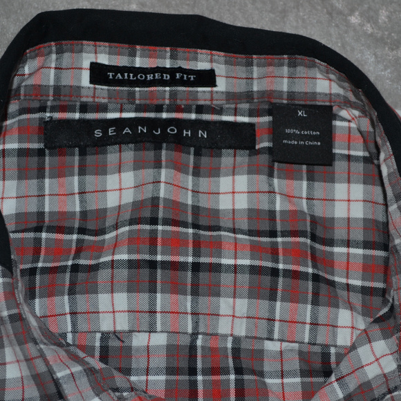 SEAN JOHN TAILORED FIT PLAID CASUAL SHIRT - Picture 6 of 8